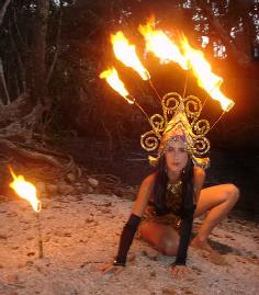 Fire Artists, Golden Fire Headpiece